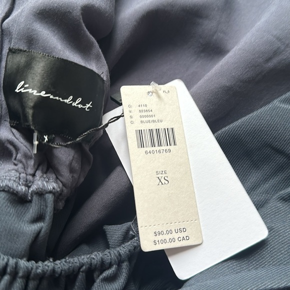 Anthropologie Line and Dot Open Back Peplum Top - Picture 5 of 5